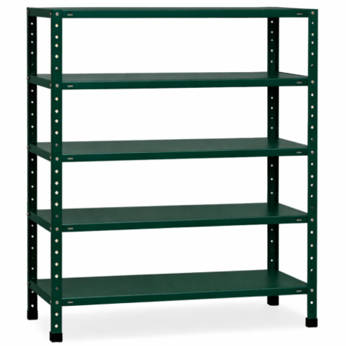 סט מדפי מתכת 5 קומות - 30/120/150 צבע ירוק