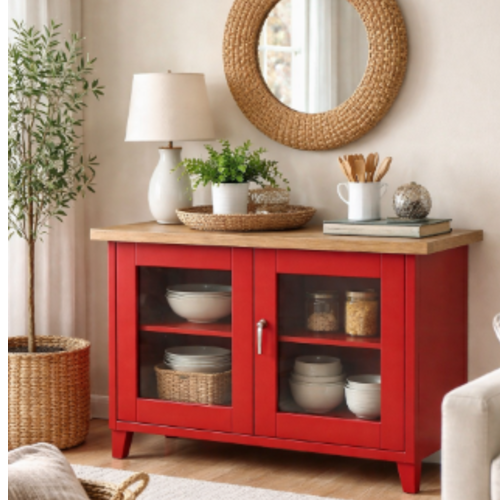 אי מטבח מתכת “אורבן קראון 120” צבע אדום 