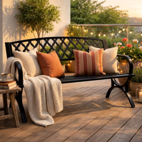 ספסל גינה "אלגנטו גריי"