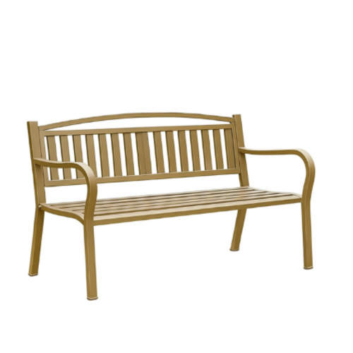 ספסל "פלאזה" – קלאסיקה מודרנית לחצר ולמרפסת צבע שמפניה