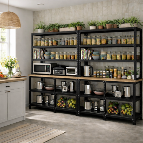 ספריית מטבח מודולרית מודומוס "ספייס-שף 240" צבע שחור