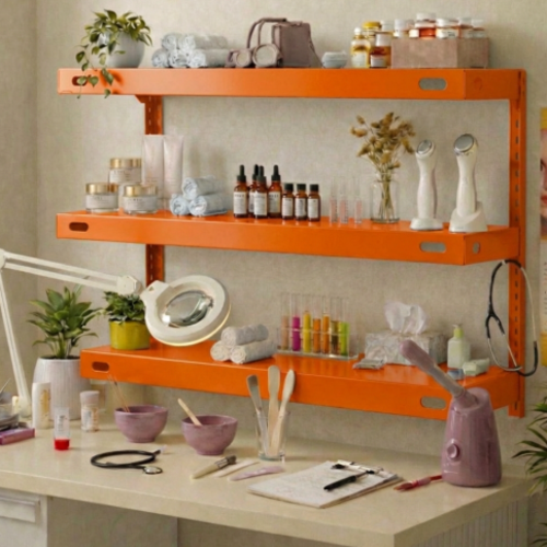 סט 3 מדפים 25/70 ס"מ - מודומוס PureLine 70 - צבע כתום