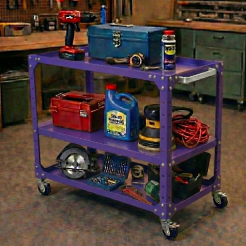 עגלת עבודה מודומוס דגם טורבו-רול 3 קומות צבע סגול 