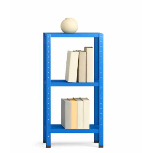 ספריית מתכת מודרנית ואלגנטית דגם אורבה - צבע כחול 30/60/60