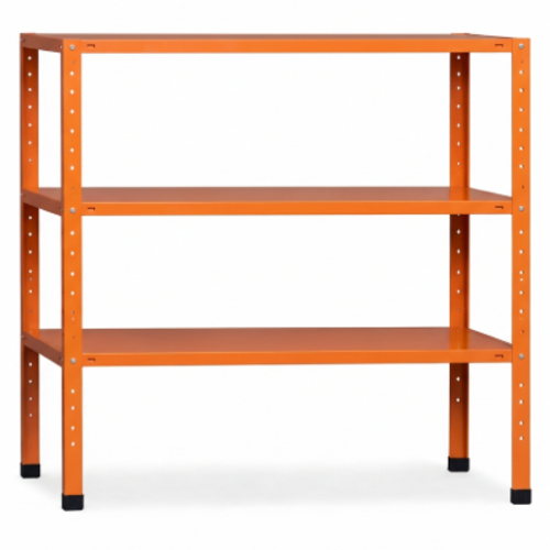 מזנון מתכת אורך 100 ס"מ רוחב 40 ס"מ גובה 60 ס"מ צבע כתום