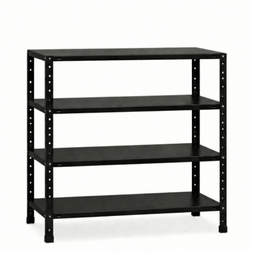 מודולוס קומפקט 120/100/ 30 – מערכת מדפים צבע שחור