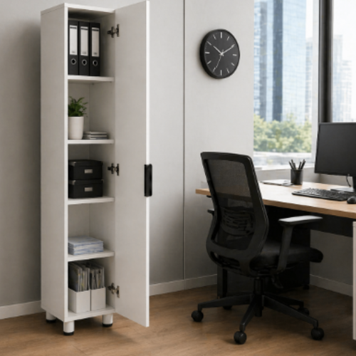 ארון דלת אחת  כולל צירים שקטים דגם אביב 300X