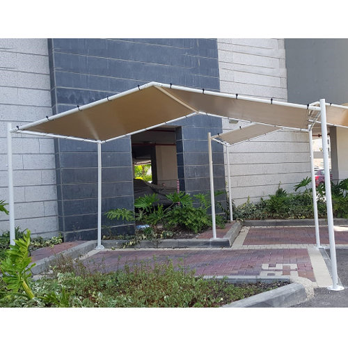 גזיבו חניה 2.5  מטר על 4 מטר כולל גג שימשונית אטום למים( השיפועים לצד ימין ושמאל).