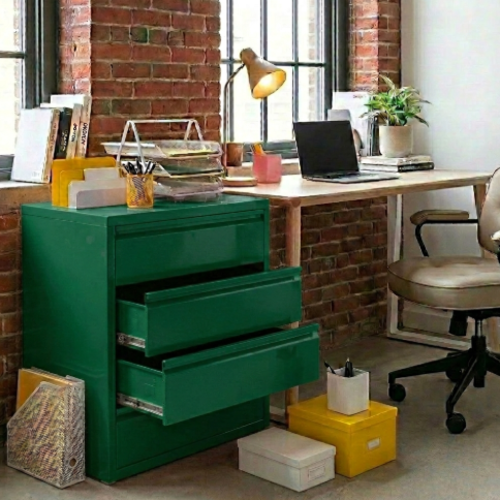 שידה 4 מגירות - צבע ירוק