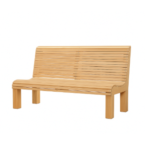 ספסל "ונילה" – ספסל עץ בעיצוב מעודן ומודרני צבע טבעי