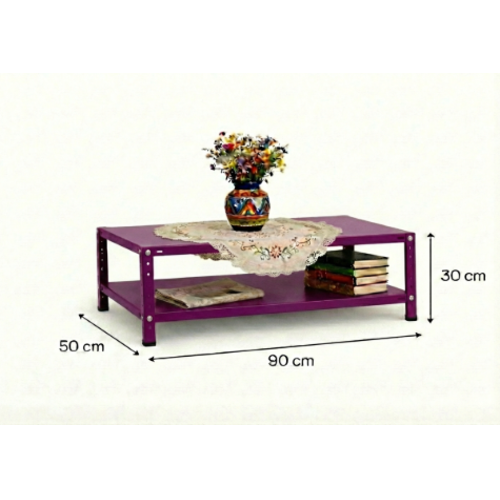 שולחן סלון מתכת 60/90 /50 צבע סגול