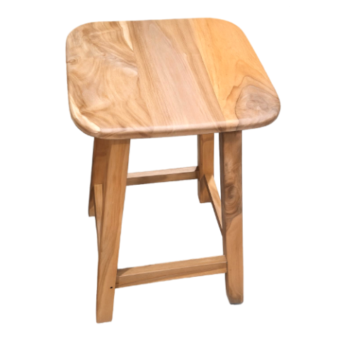 שרפרף  מעץ דגם טימבר־50  גובה מושב מרובע  32/32 ס"מ