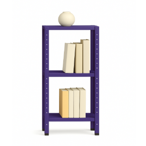 ספריית מתכת מודרנית ואלגנטית דגם אורבה - צבע סגול 30/60/60