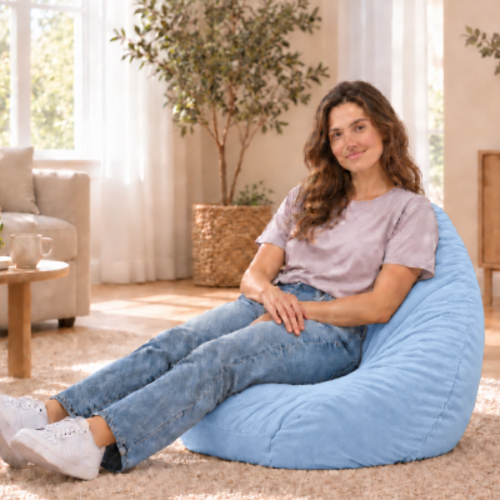 פוף אגס מתמסר לגוף, מתאים לנוער ולמבוגרים כאחד- תכלת