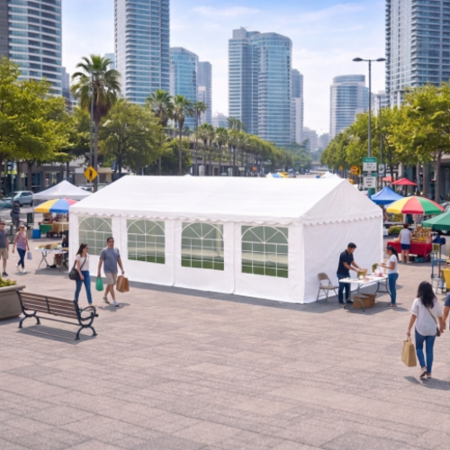 קירוי חניה ויסטה גארד 10X4 יריעות PE