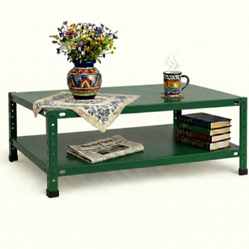 שולחן סלון מתכת 120/60/60 צבע ירוק