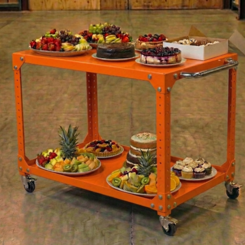 עגלת שירות מודולרית דגם “אורבן-רול מודומוס” צבע כתום