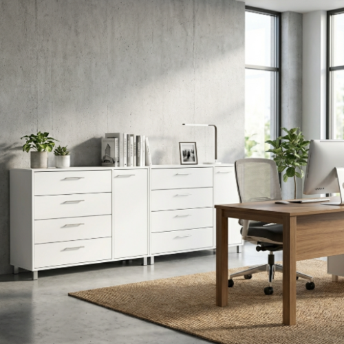 שידה 8 מגירות 2  דלתות דגם 387/1