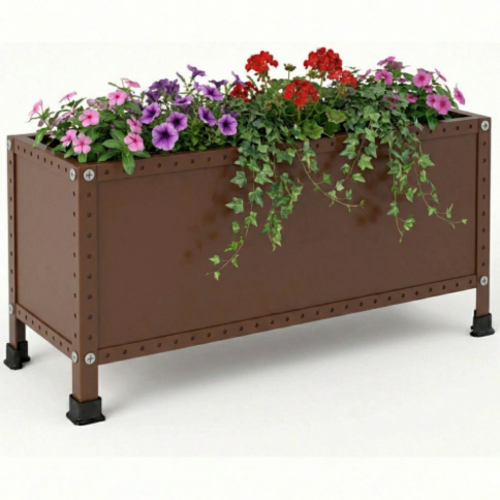 אדנית מתכת מודולוס UrbanBox 90 צבע חום