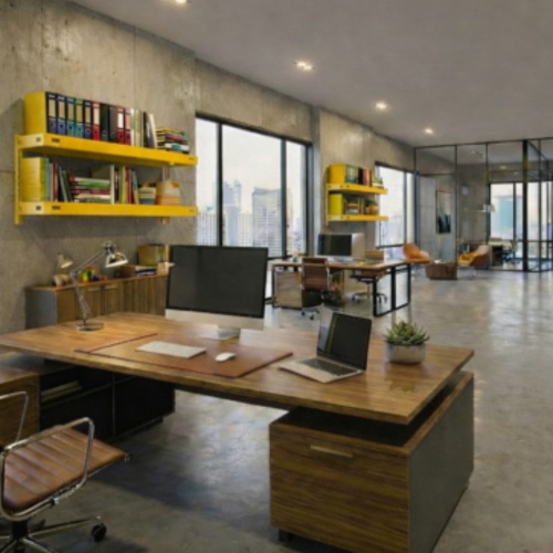 Modulus ProLine 120 – סט 2 מדפים 25/120 ס"מ - צבע צהוב