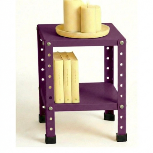 מדף צד קומפקטי מטרו-סגול 40×40×45