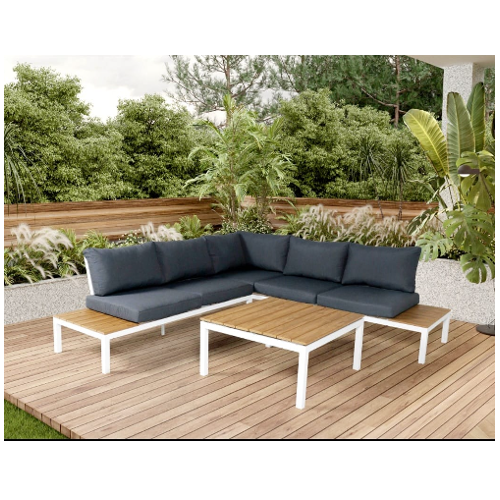 סט גינה פינתית  שומרת- צבע לבן