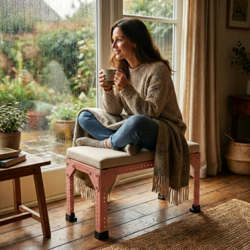 ספסל מודומוס דגם "סאנברייט 80 " ורוד