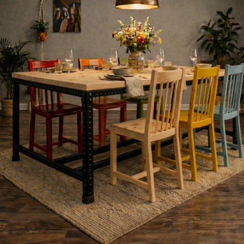 שולחן אוכל “גרין-סדנה  240/120 ” ( לא כולל כיסאות ) צבע שחור