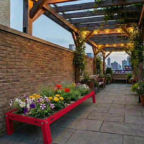 אדנית מודומוס TerraLine 120 - צבע אדום