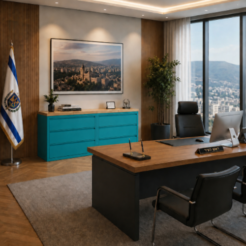 קומודת עבודה מודולארית “אורבן פיין” טורקיז