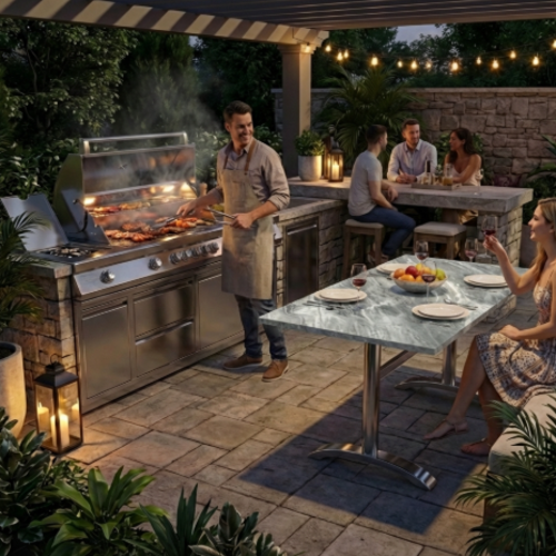 שולחן אירוח “וודסטייל אלגנט”