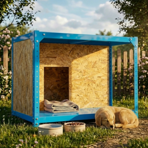 מודומוס דגם נובה־האוס – מלונה מודולרית מעוצבת לכלב טורקיז