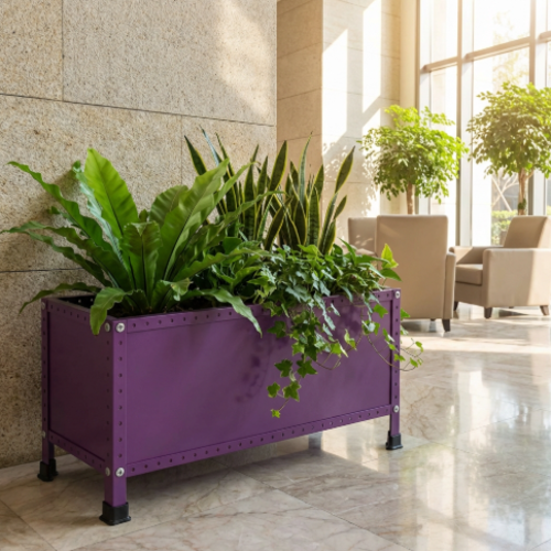 אדנית מתכת מודולוס UrbanBox 90 צבע סגול