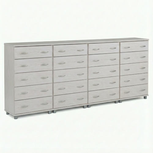 שידת 20 מגירות מהודרת - צבע שיטה דגם 374/3 מייפל מולבן 