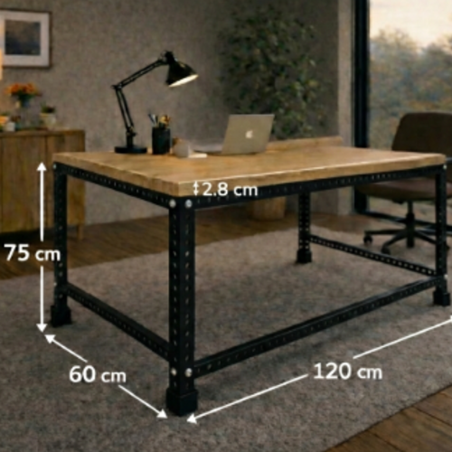 שולחן עבודה מודולרי UrbanPro 120 שחור