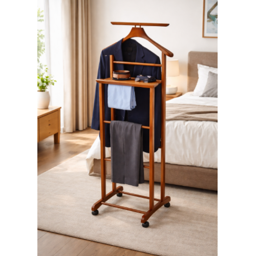 קולב חליפה לחדר שינה  משודרג - צבע חום