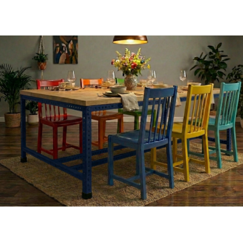 שולחן אוכל “גרין-סדנה  240/120 ” ( לא כולל כיסאות ) צבע כחול כהה