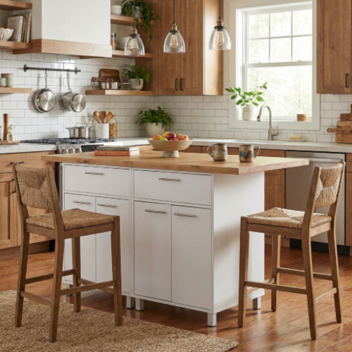 אי למטבח –משטח עליון עץ אורן טבעי בעובי 2.8 ס"מ  220/60 ס"מ דגם מואב -  הובלה הרכבה חינם.