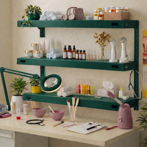 סט 3 מדפים 25/70 ס"מ - מודומוס PureLine 70 - צבע ירוק