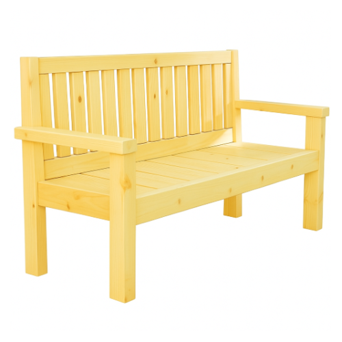 ספסל הרמוניה – ספסל ישיבה מעוצב המשדר שלווה צבע אורן