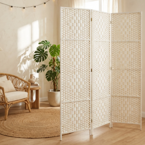 פרגוד מתקפל  3  - כנפיים  נפתח עד 150 ס"מ. מבית H.KLEIN‏ - צבע לבן