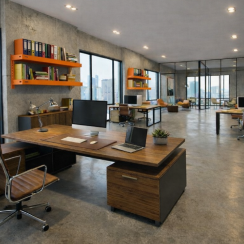 Modulus ProLine 120 – סט 2 מדפים 25/120 ס"מ - צבע כתום