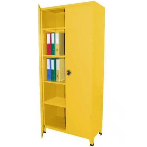 ארון מתכת 2 דלתות דגם 100-2 צבע צהוב