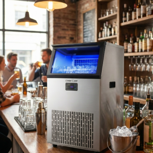 מכונה אוטומטית לייצור קוביות קרח – דגם ATL-8043  צג דיגיטלי 