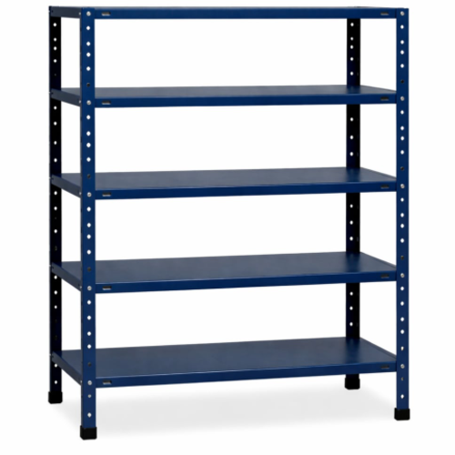 סט מדפי מתכת 5 קומות - 30/120/150 צבע כחול
