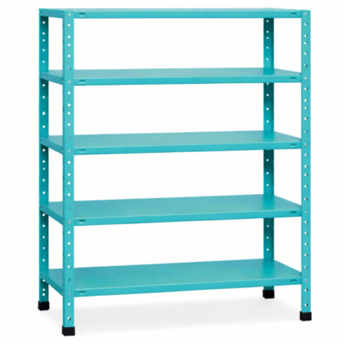 סט מדפי מתכת 5 קומות - 30/120/150 צבע טורקיז