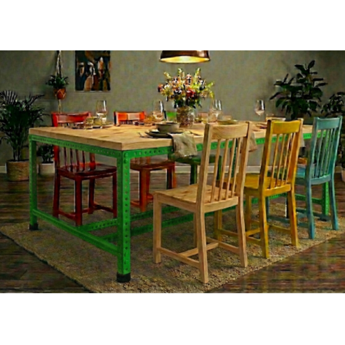 שולחן אוכל “גרין-סדנה  240/120 ” ( לא כולל כיסאות ) צבע ירוק בקבוק