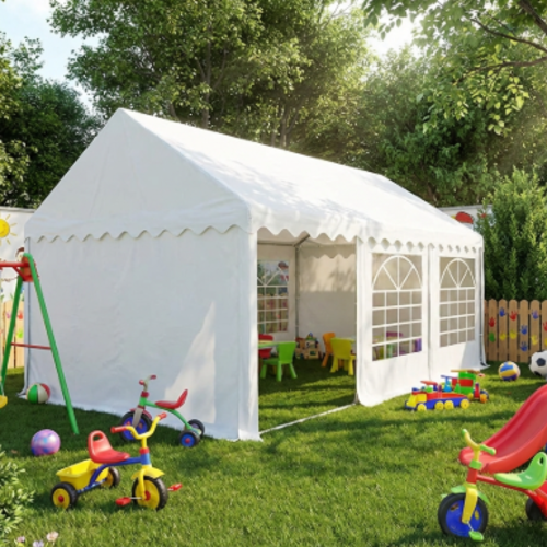 אוהל אירועים ולוגיסטיקה בלנקו 3X6 יריעות PVC