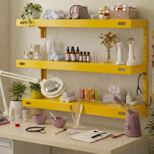 סט 3 מדפים 25/70 ס"מ - מודומוס PureLine 70 - צבע צהוב