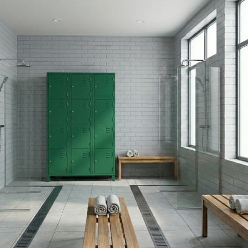 ארון לוקר 12 תאים רחבים  צבע ירוק